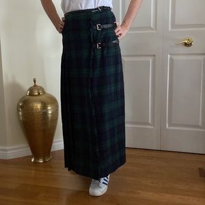 Vintage Prada Milano Wood Maxi Skirt
